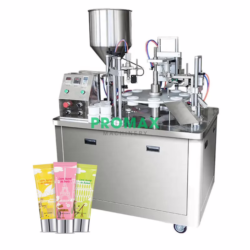 RF200B เครื่องบรรจุพร้อมพับปลายหลอดกึ่งอัตโนมัติ