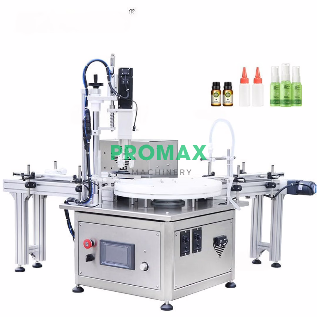 AFC1Z Automatic Peristaltic Pump Desktop Monoblock Perfume Liquid Vial Roll-on Bottle Filling Capping Machine With Conveyor