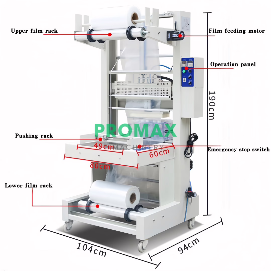 TF6540SA เครื่องห่อแพ็คโหลกึ่งอัตโนมัติ