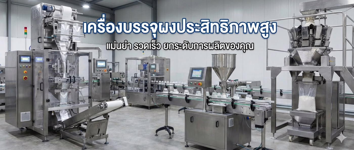 เครื่องบรรจุผง (Powder Filling Machine) โซลูชันเพิ่มประสิทธิภาพการผลิตที่แม่นยำและรวดเร็ว
