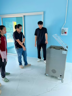 จัดส่ง เครื่องซีลสูญญากาศ vm-400 9 เครื่อง ทั่วไทย