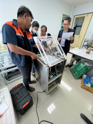 จัดส่ง เครื่องซีลสูญญากาศ vm-400 9 เครื่อง ทั่วไทย