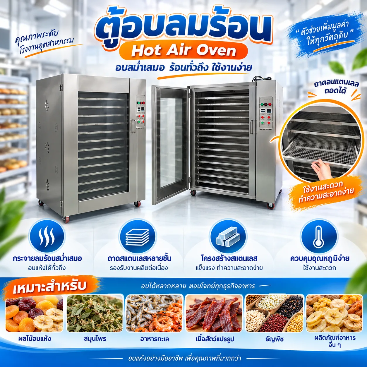 ตู้อบลมร้อน (Hot Air Oven)