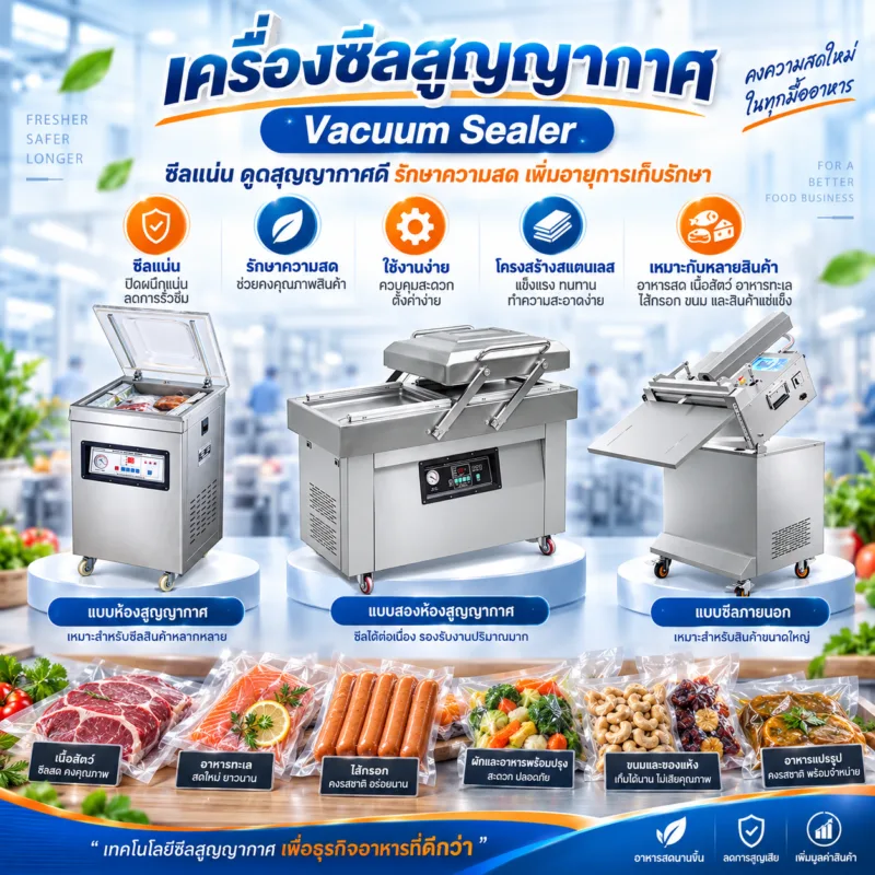 เครื่องซีลสูญญากาศ ราคาถูก ดี ที่ไหน