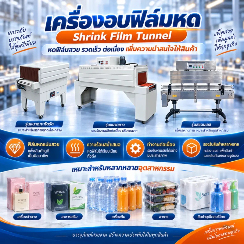 เครื่องอบฟิล์มหด ราคาถูก ใช้งานดี